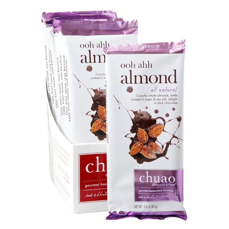 Wholesale Chuao Dark Chocolate Ooh Ahh Almond 2.8 Oz Bar- Bulk
