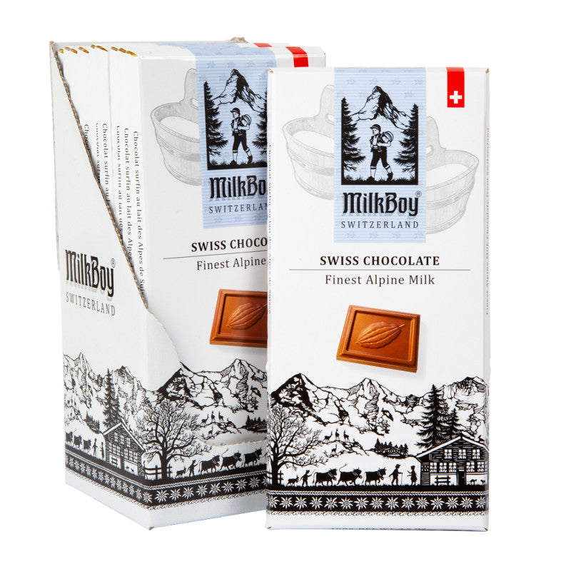 Wholesale Milkboy Swiss Alpine Milk Chocolate 3.5 Oz Bar Bulk