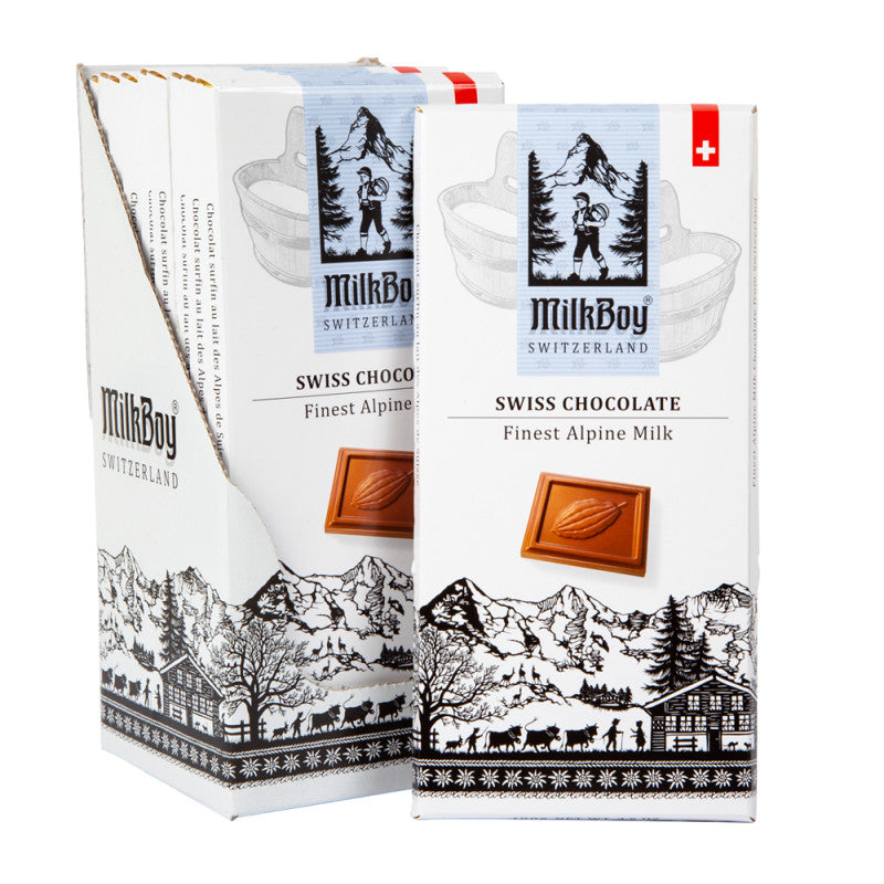 Wholesale Milkboy Swiss Alpine Milk Chocolate 3.5 Oz Bar- Bulk