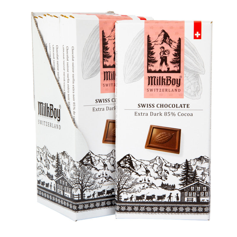 Wholesale Milkboy 85% Extra Dark Chocolate 3.5 Oz Bar- Bulk