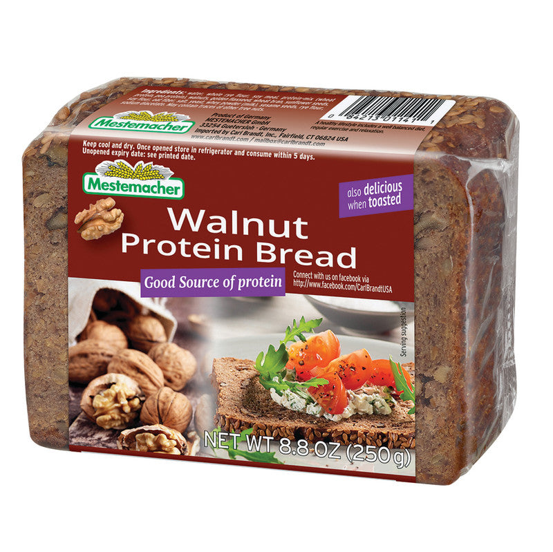 Wholesale Mestemacher Walnut Protein Bread 8.8 Oz- Bulk