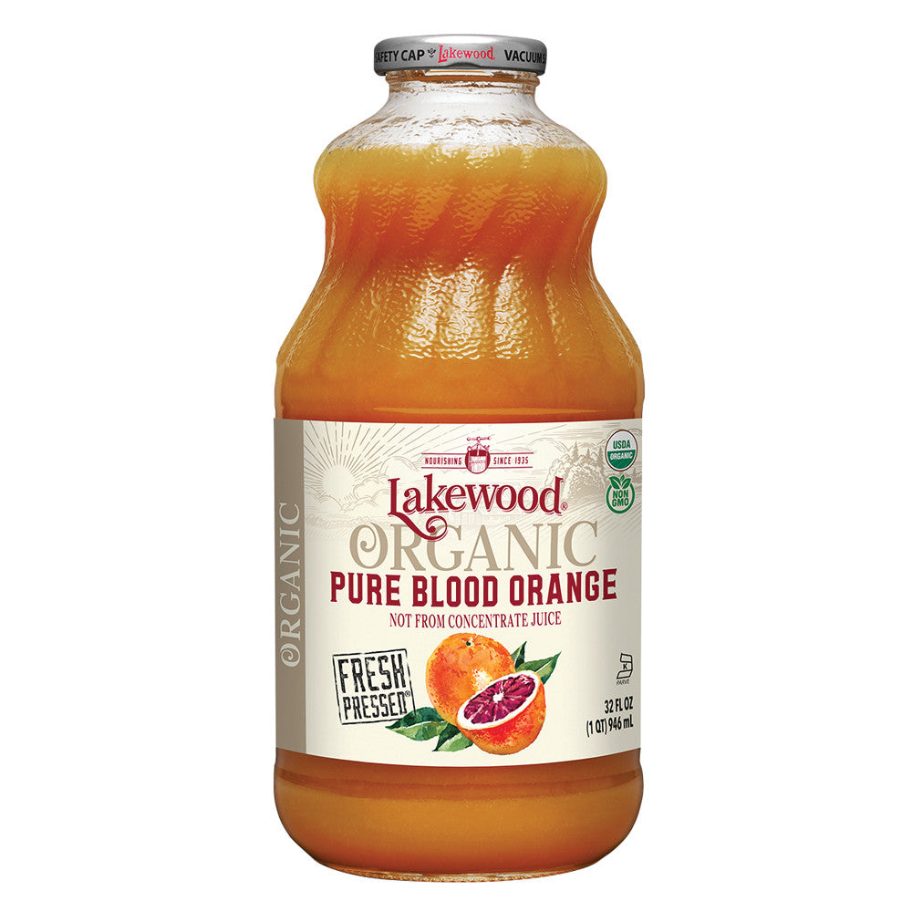 Wholesale Lakewood Organic Juices Pure Blood Orange 32 Oz Bottle Bulk