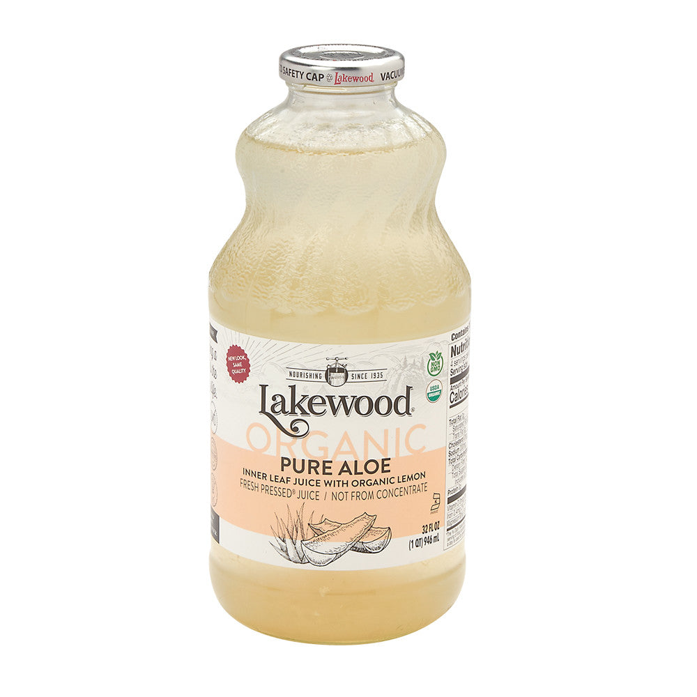 Wholesale Lakewood Organic Juices Organic Pure Aloe 32 Oz Bottle- Bulk