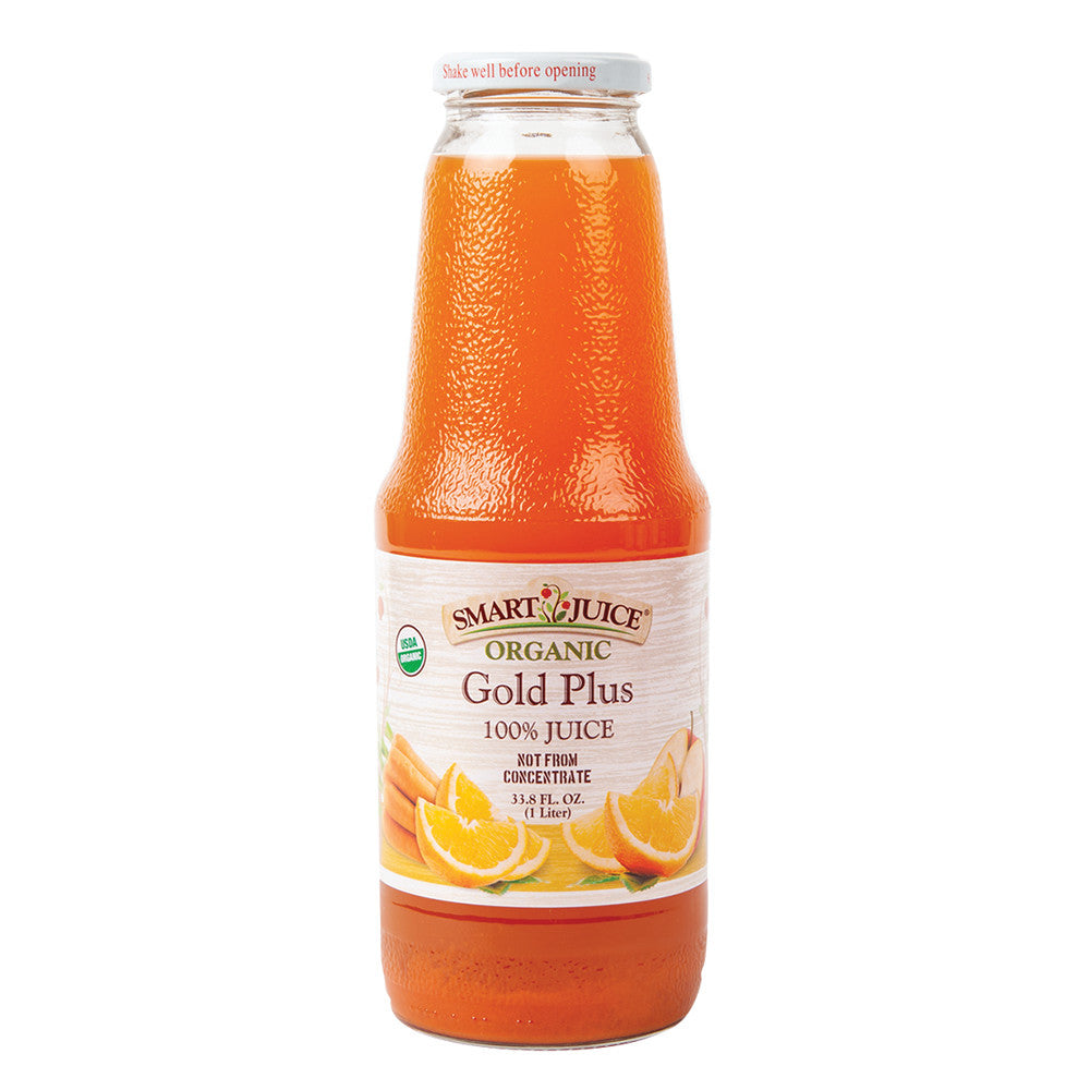 Wholesale Smart Juice Organic Gold Plus Juice 33.8 Oz Bottle- Bulk