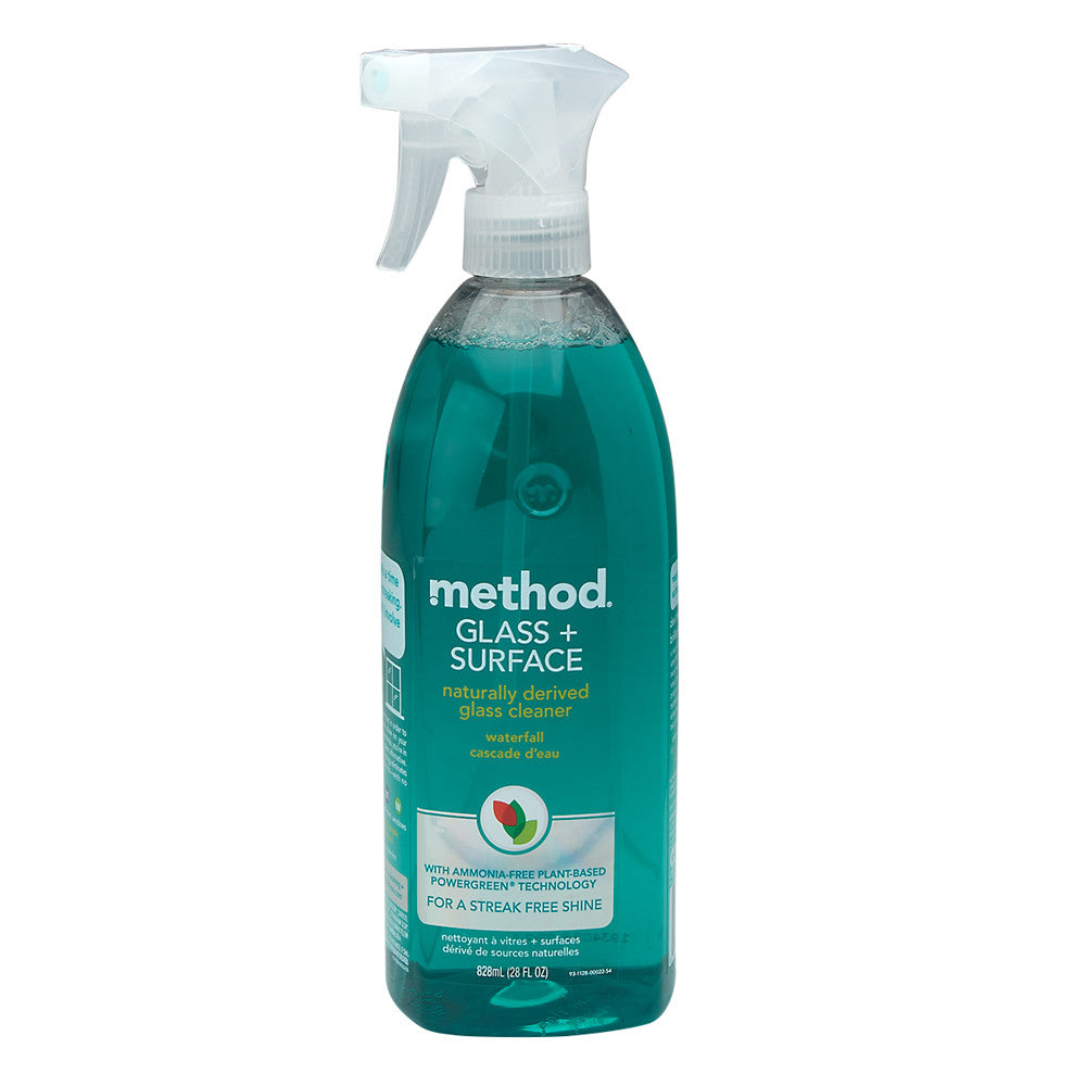 Wholesale Method Waterfall Glass Surface Cleaner 28 Oz Spray Bottle- Bulk