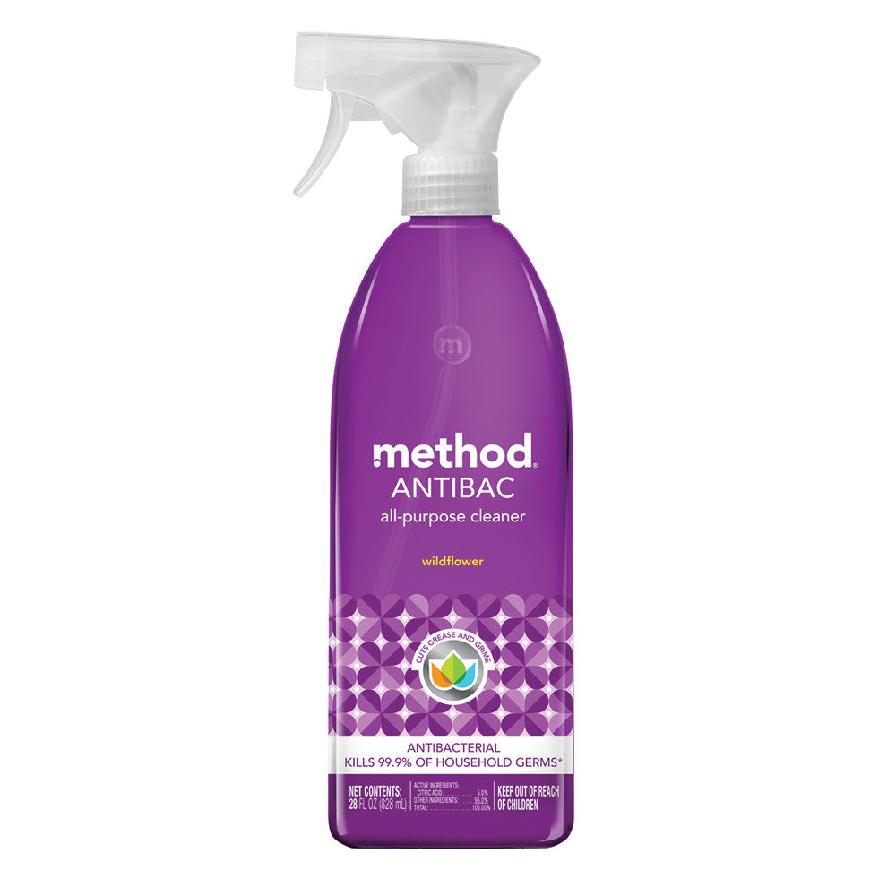 Wholesale Method Wildflower Antibacterial All Purpose Cleaner 28 Oz Spray- Bulk