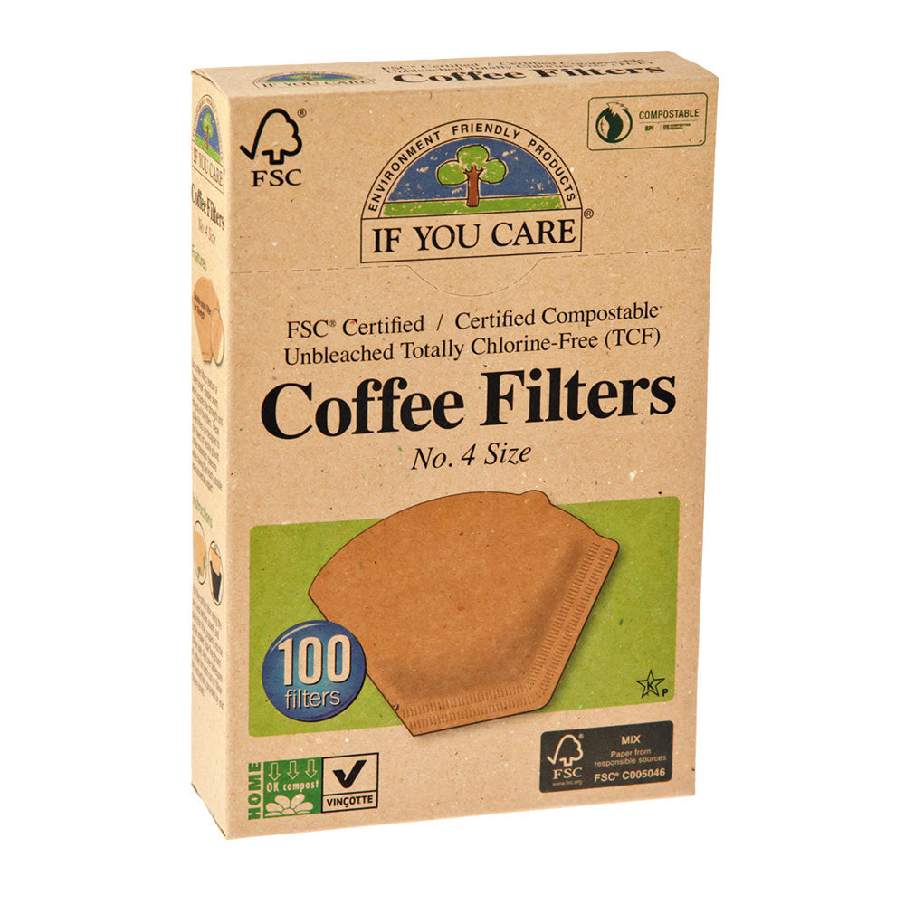 Wholesale If You Care # 4 Coffee Filters 100 Ct Box- Bulk