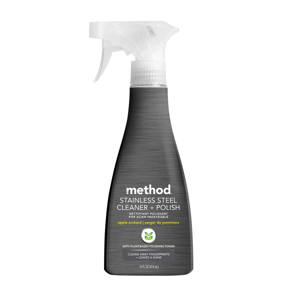 Wholesale Method Stainless Steel Polish Spray Apple Orchard Scent 14 Oz- Bulk