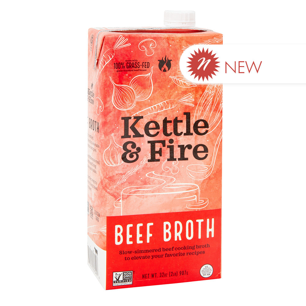 Kettle & Fire - Beef Cooking Broth - 32Oz