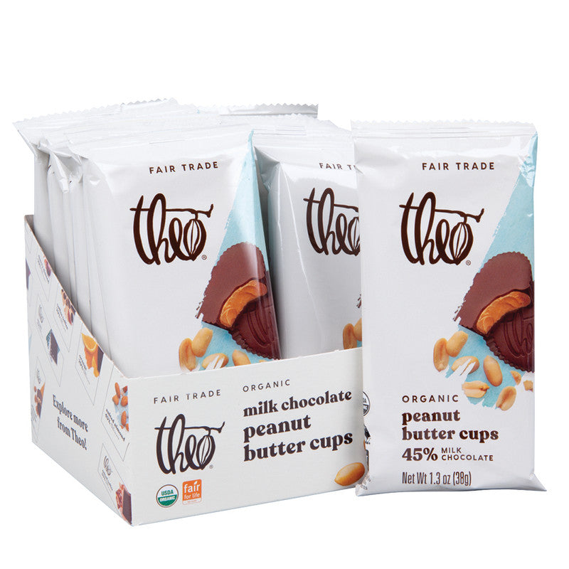Wholesale Theo Milk Chocolate Peanut Butter Cup 1.3 Oz- Bulk