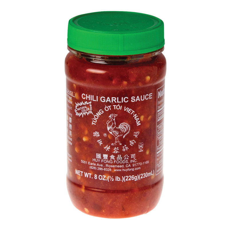 Wholesale Huy Fong Chili Garlic Sauce 8 Oz Jar - 24ct Case- Bulk