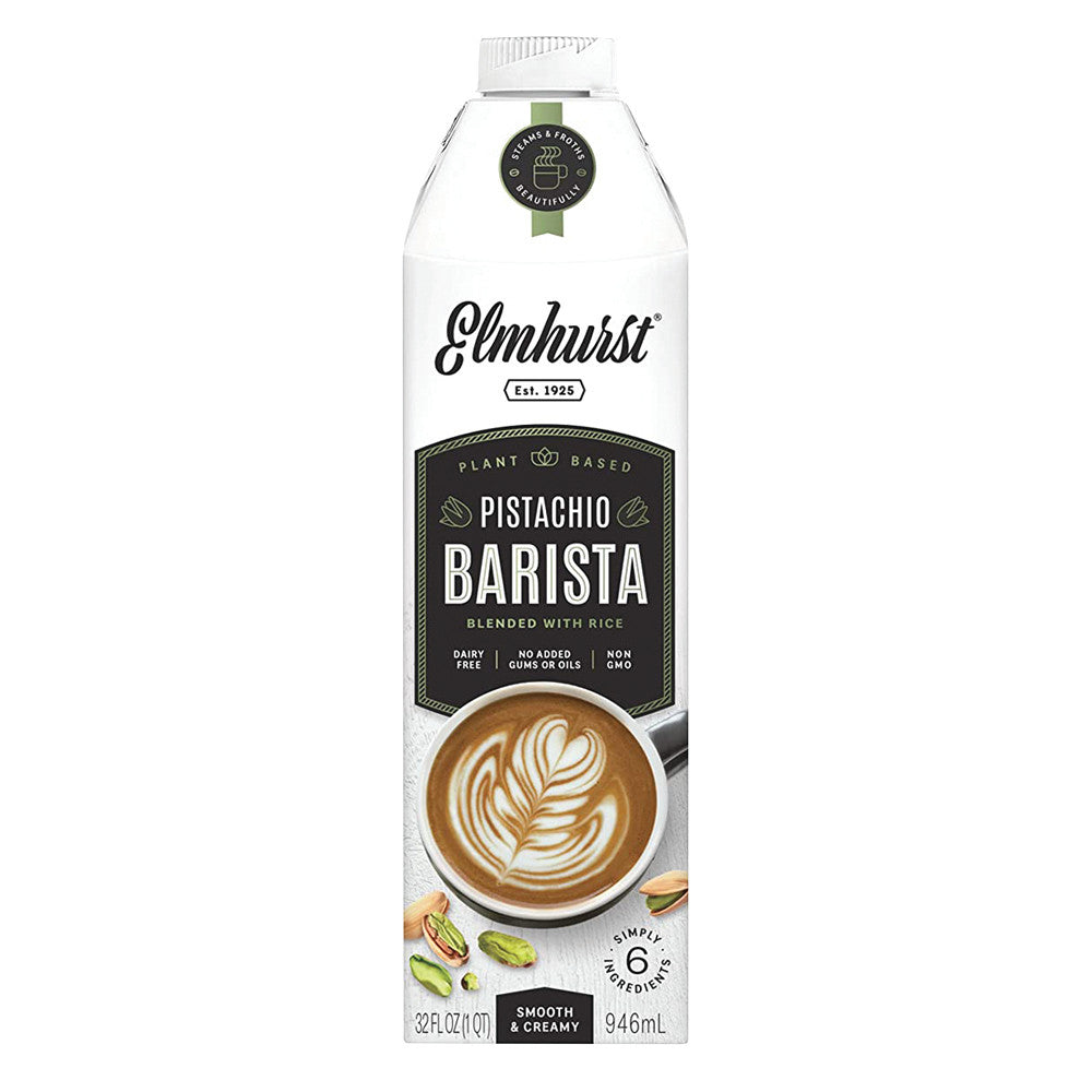 Wholesale Elmhurst Pistachio Barista 32 Oz Carton- Bulk