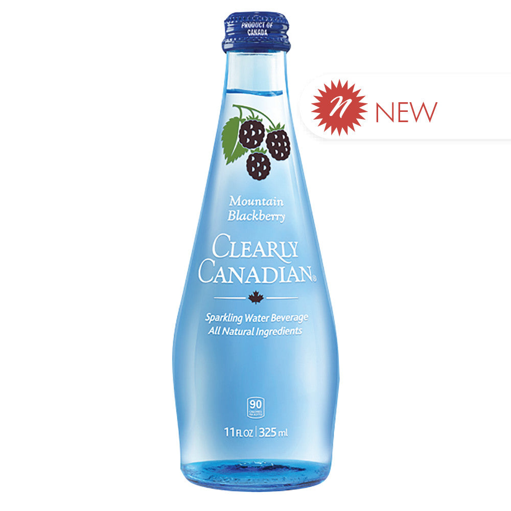 Wholesale Clearly Canadian Sparkling Water Mountain Blackberry 11 Oz Bottle- Bulk