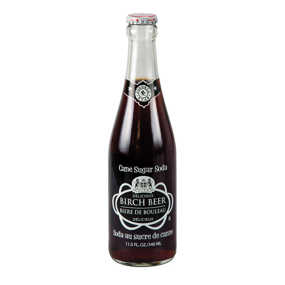 Wholesale Johnnie Ryan Birch Beer Soda 4 Pk 11.5 Oz Bottle- Bulk