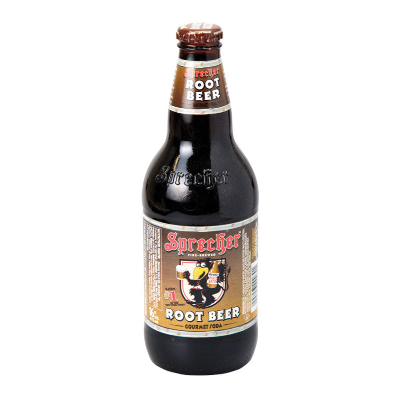 Wholesale Sprecher Root Beer Soda 16 Oz Bottle 4 Pack- Bulk