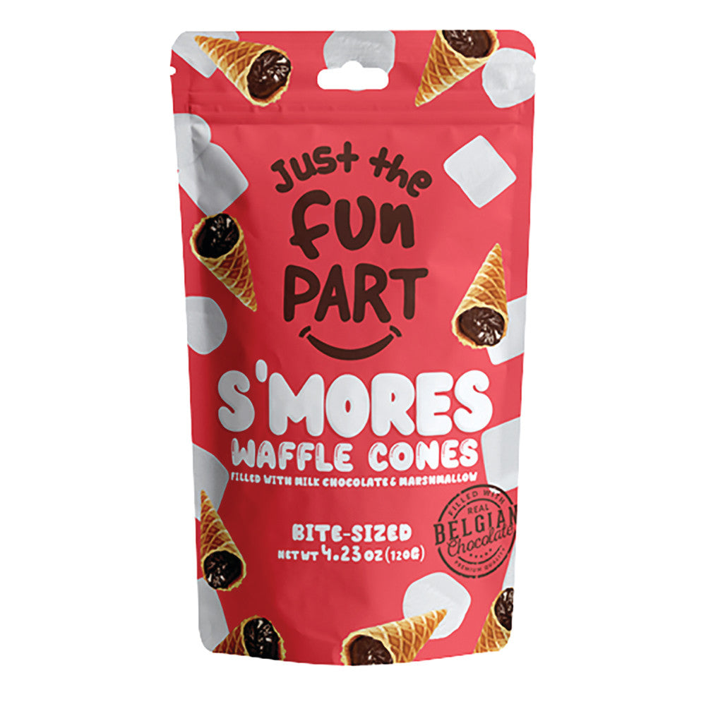 Wholesale Just The Fun Part Mini S'Mores Waffle Cones 4.23 Oz Pouch- Bulk