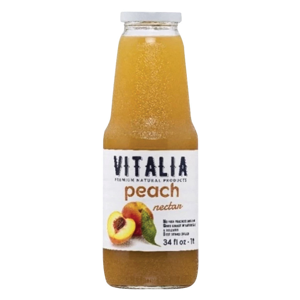 Wholesale Vitalia Peach Nectar 34 Oz Bottle- Bulk