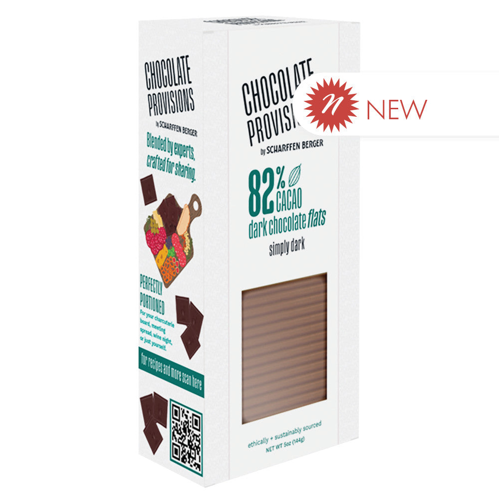 Wholesale Scharffen Berger 82% Dark Chocolate Flats 6.3 Oz Box- Bulk