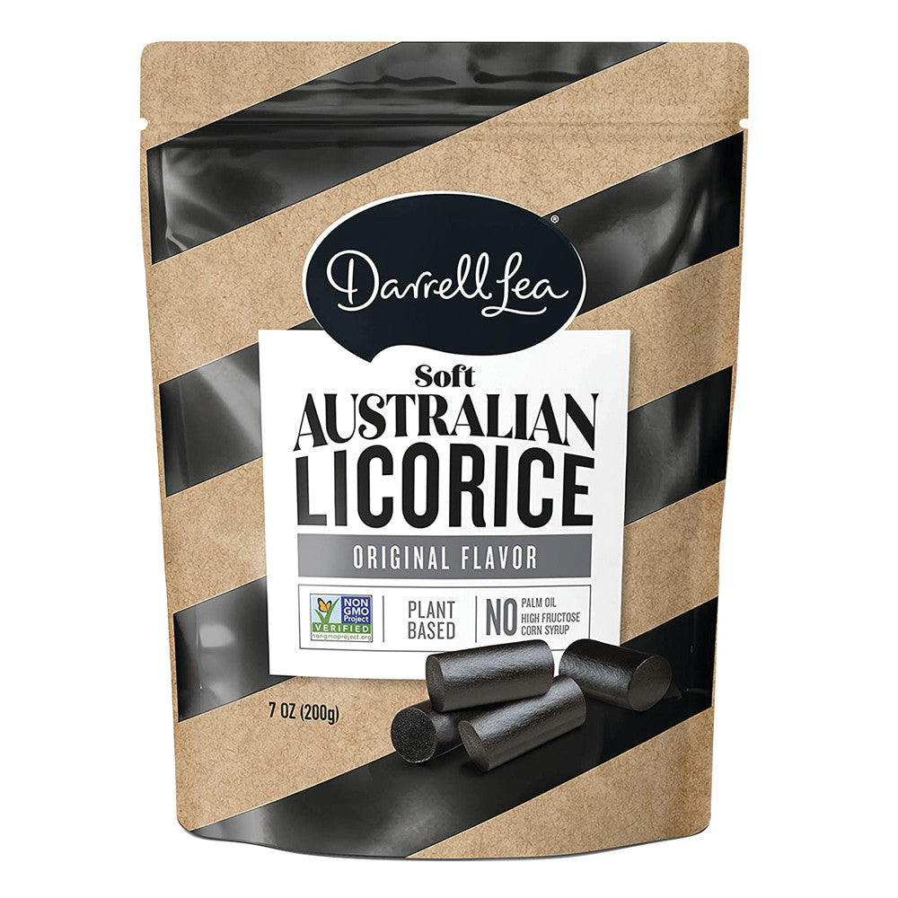 Wholesale Darrell Lea Original Black Licorice 7 Oz Pouch- Bulk