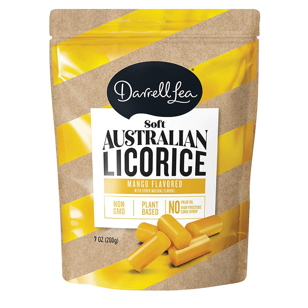 Wholesale Darrell Lea Mango Licorice 7 Oz Pouch- Bulk