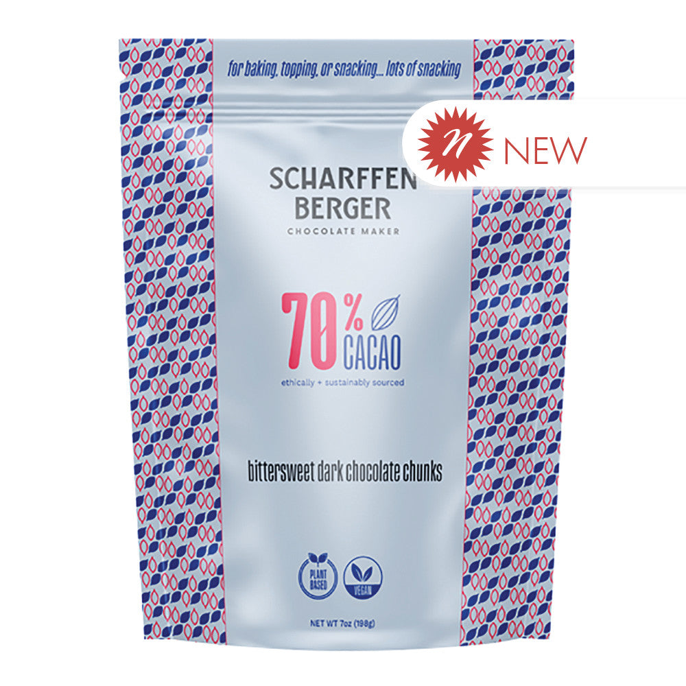 Wholesale Scharffen - Baking Chunks - 70% Caca Dark - 7Oz- Bulk