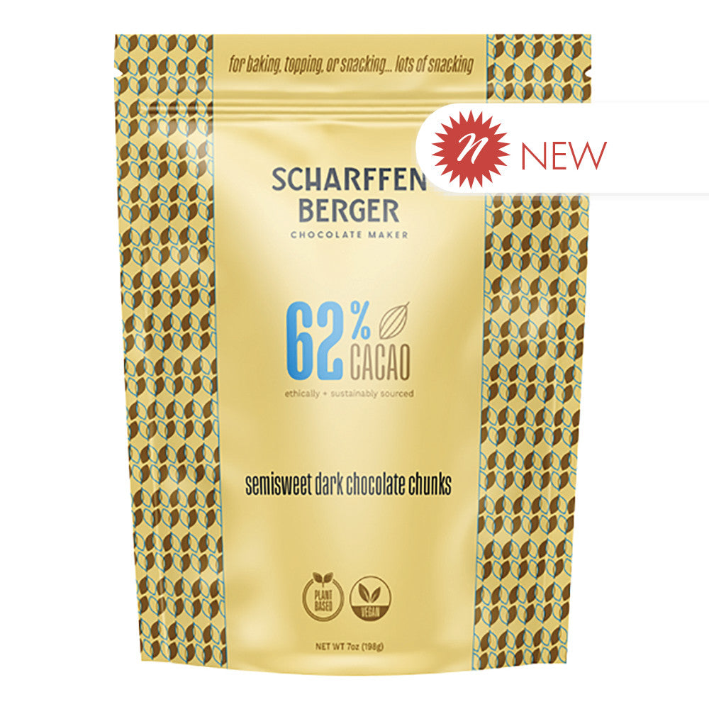 Wholesale Scharffen - Baking Chunks - 62% Caco Dark - 7Oz- Bulk