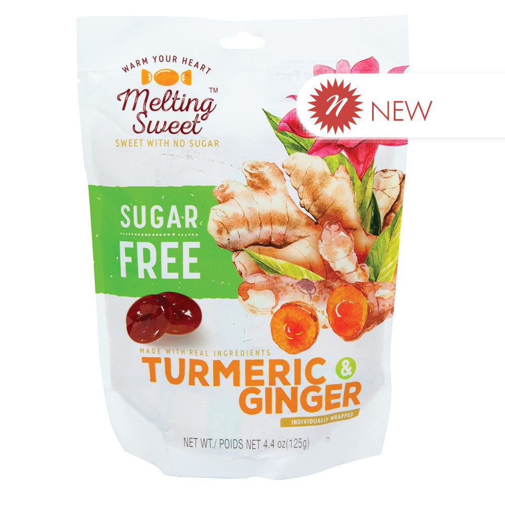 Wholesale Melting Sweet - Sugar Free Hrd Cn Turm Ginger - 4.4Oz Bulk
