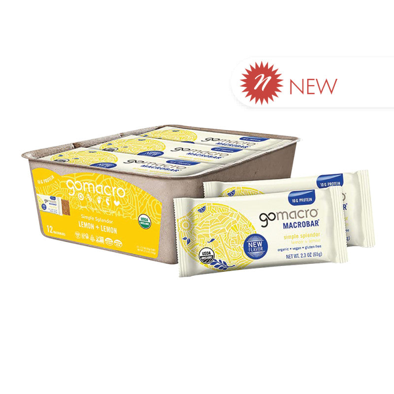 Wholesale Gomacro Lemon & Lemon 2.3 Oz Bar- Bulk