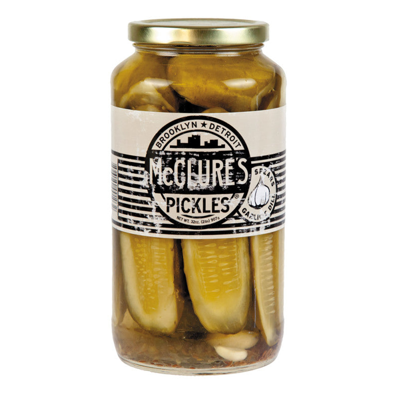 Wholesale Mcclure's Garlic Pickle Spears 32 Oz Jar- Bulk