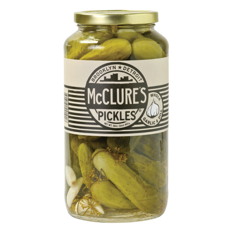 Wholesale Mcclure's Garlic Dill Whole Pickles 32 Oz Jar- Bulk
