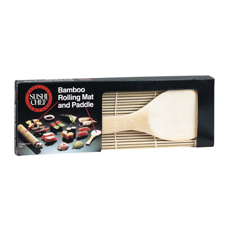 Wholesale Sushi Chef Bamboo Rolling Mat And Paddle Bulk