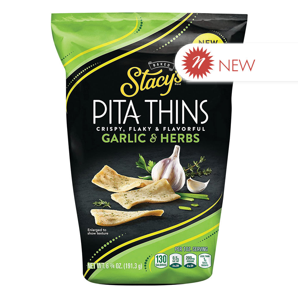 Wholesale Stacy'S Garlic & Herb Pita Thins 6.75 Oz Pouch Bulk