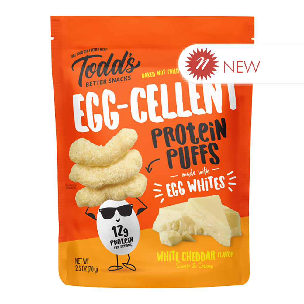 Todd'S - Eggcellent Protein Puf White Cheddar - 2.5Oz