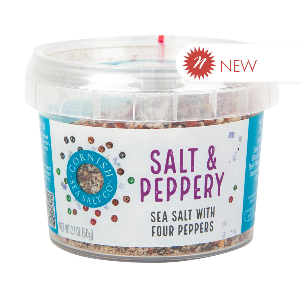 Wholesale Cornish Sea Salt Salt & Peppery 2.1 Oz Tub- Bulk