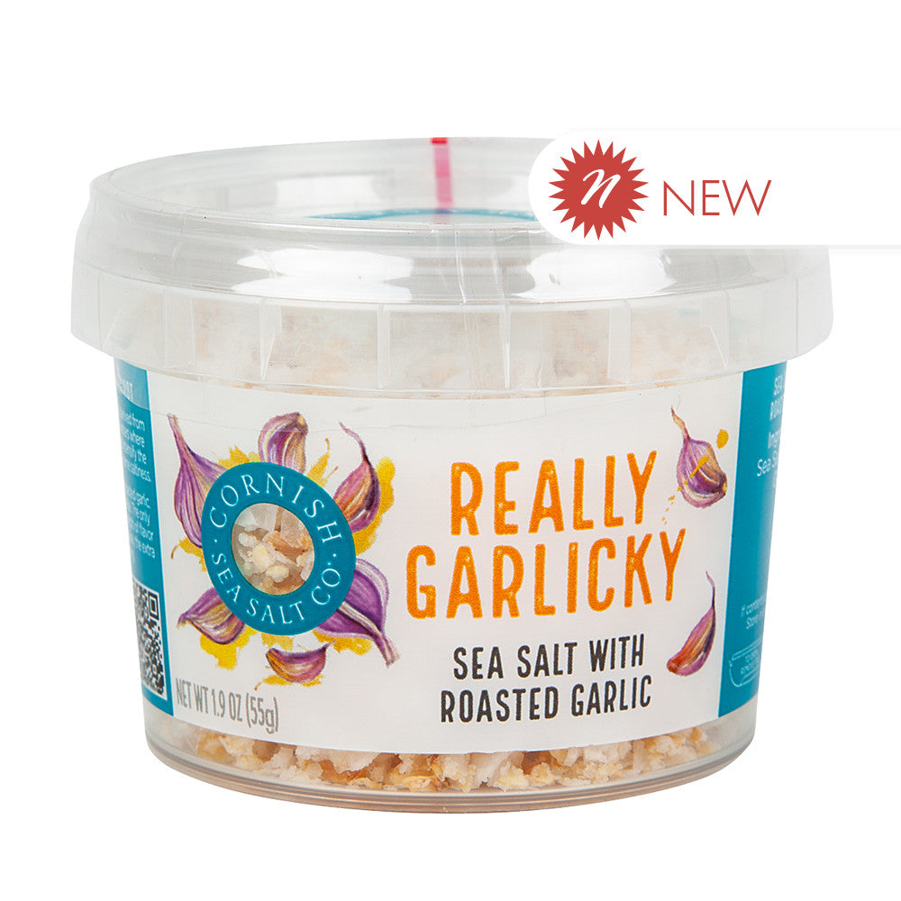 Wholesale Cornish Sea Salt Really Garlickly 1.9 Oz Tub- Bulk