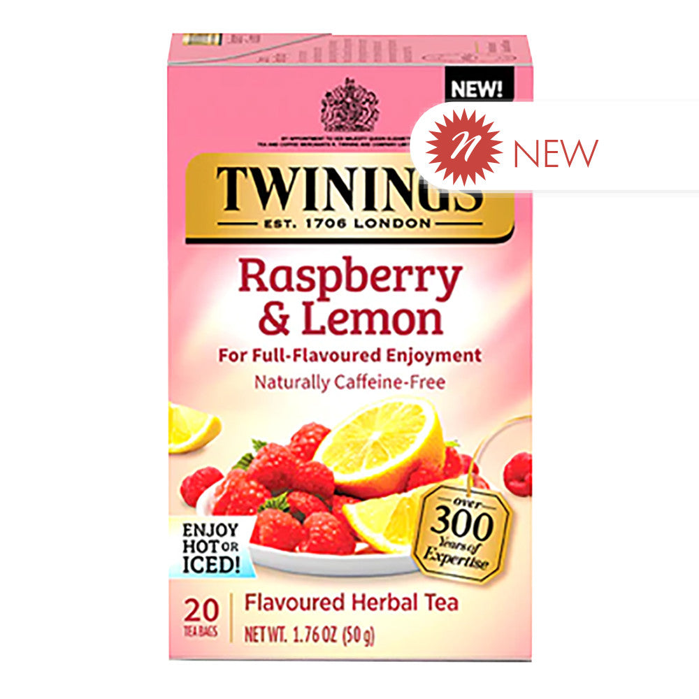Wholesale Twinings - Raspberry & Herbal Lemon Tea - 20Ct- Bulk