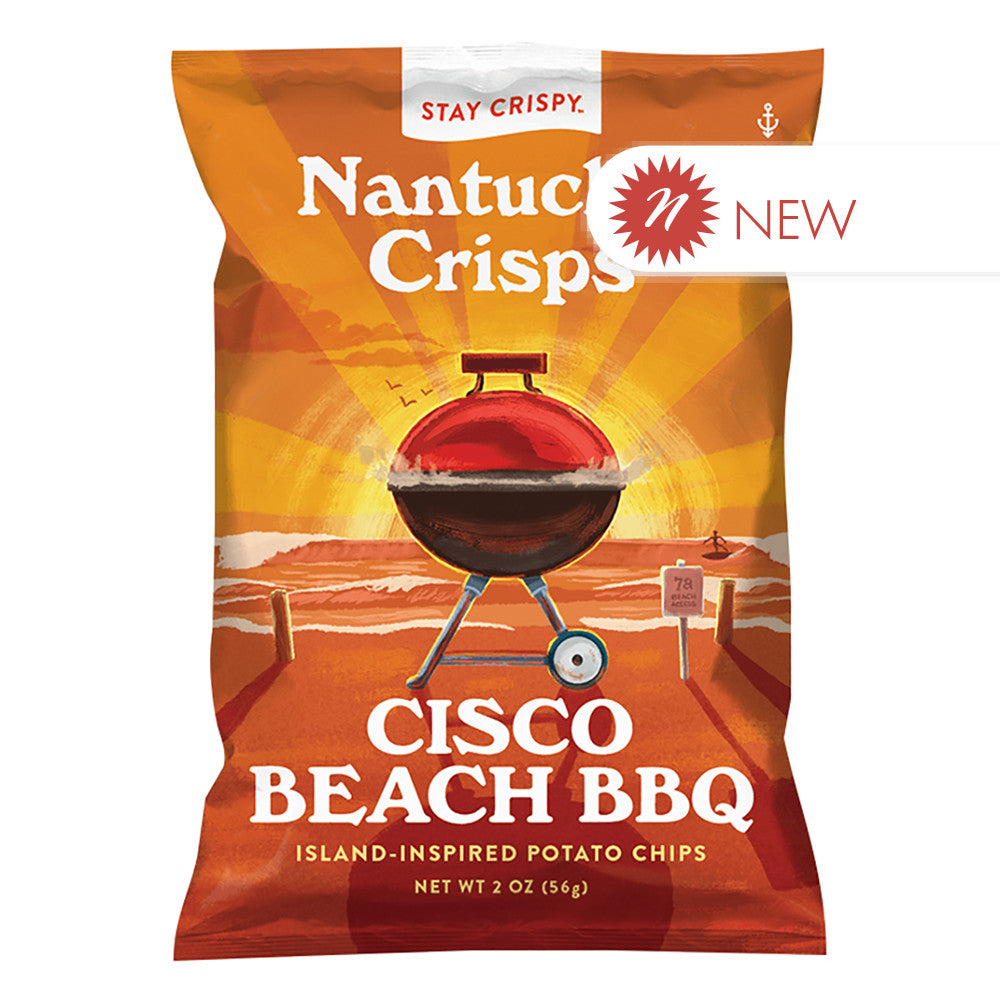 Wholesale Nantucket Crisps Cisco Beach Bbq 2 Oz Bag- Bulk