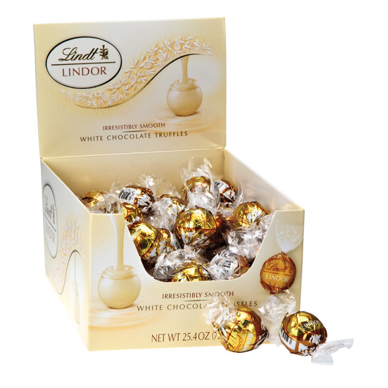 Wholesale Lindt Lindor White Chocolate Truffles 60 Pc Box- Bulk
