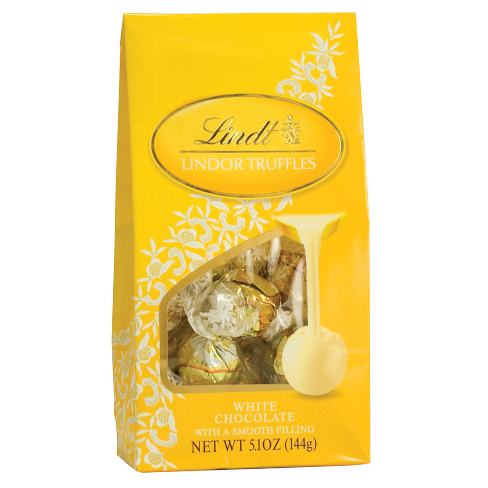 Wholesale Lindt Lindor White Chocolate Truffles 5.1 Oz Bag- Bulk