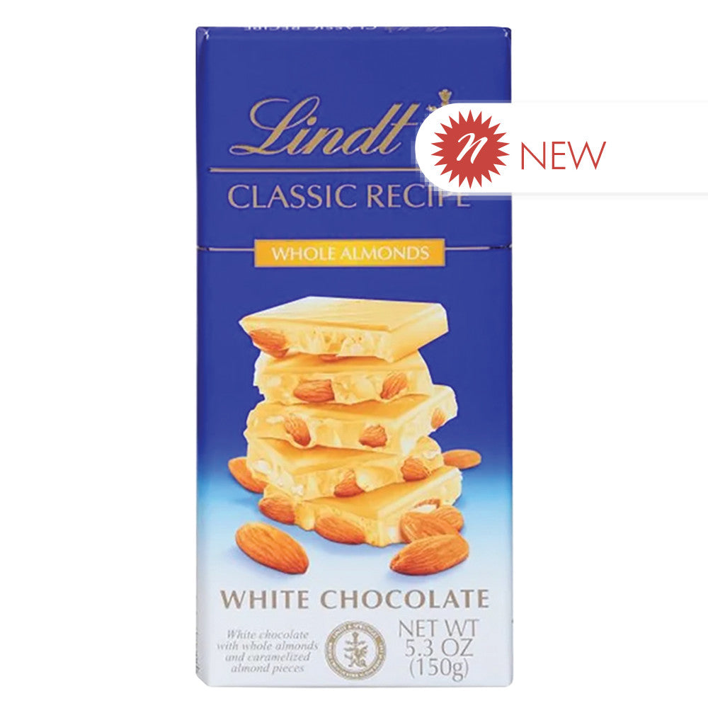 Wholesale Lindt Classic Recipe White Chocolate Whole Almond Bar 5.3 Oz Bar- Bulk