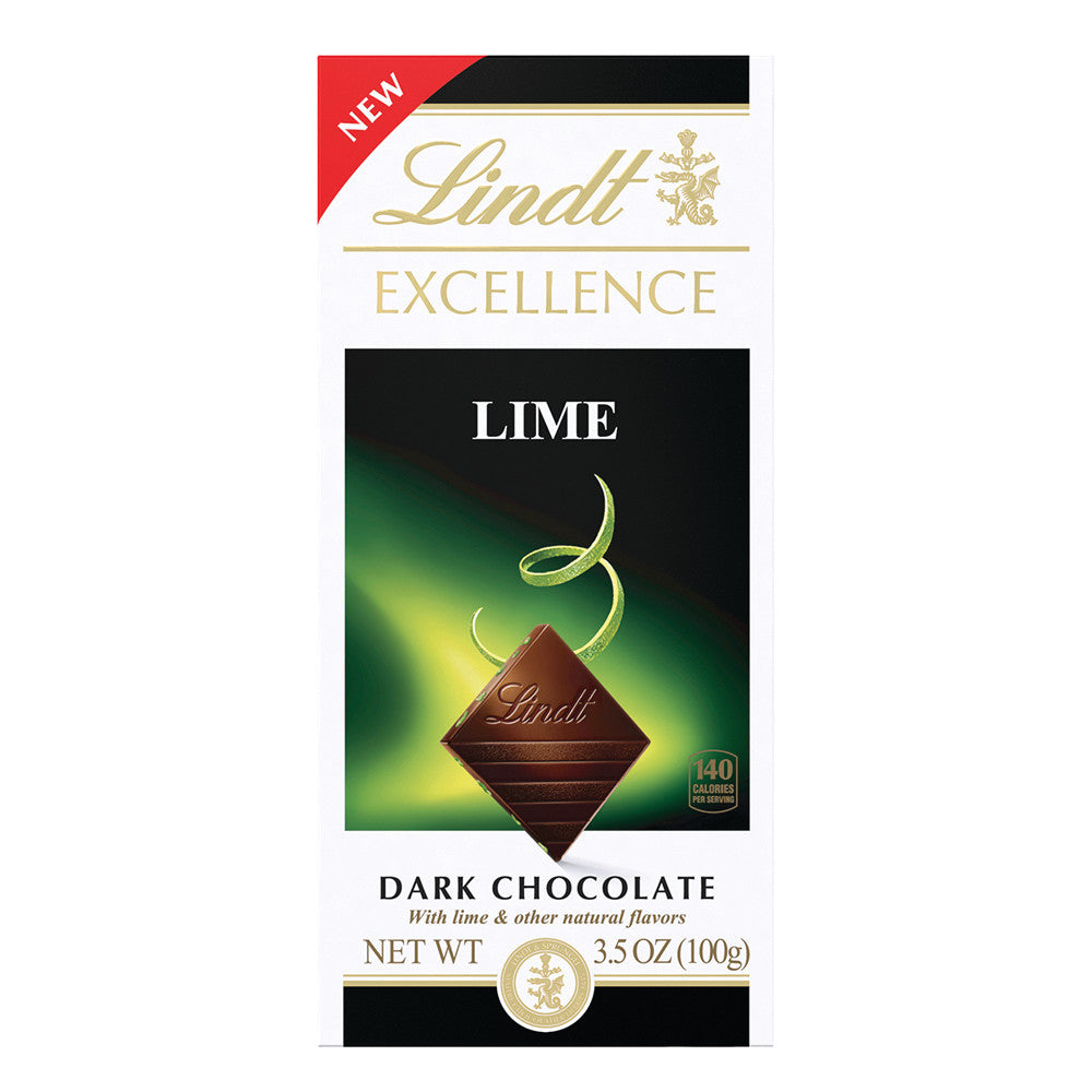 Wholesale Lindt Excellence Dark Chocolate Lime 3.5 Oz Bar- Bulk