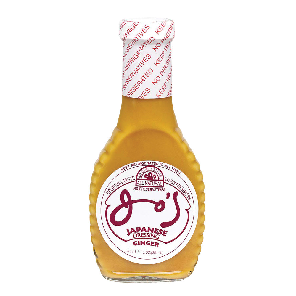 Jo'S Ginger Dressing 8.5 Oz Bottle