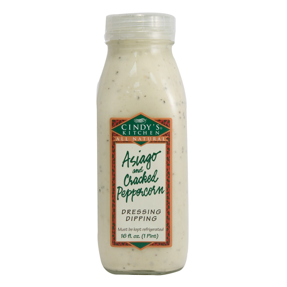 Cindy'S Asiago And Cracked Peppercorn Dressing 16 Oz Bottle