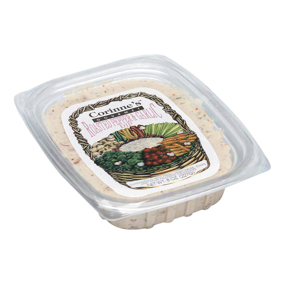 Wholesale Corinne'S Gourmet Roasted Pepper And Garlic Dip 8 Oz Tub- Bulk