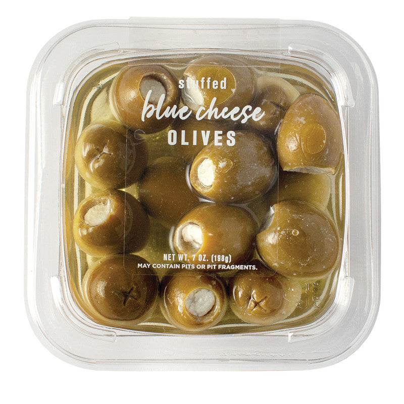 Wholesale Delallo Blue Cheese Stuffed Olives In Oil 7 Oz Tub Bulk