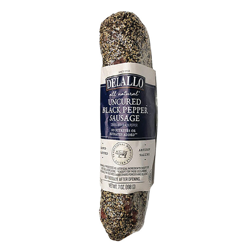 Wholesale Delallo Black Pepper Dry Sausage 7 Oz Bulk