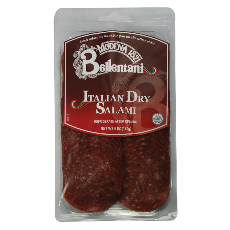 Wholesale Bellentani Sliced Dry Italian Salami 6 Oz- Bulk