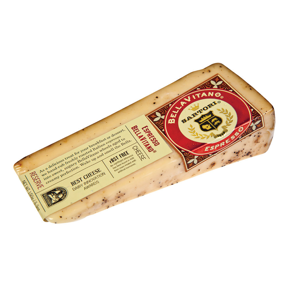 Wholesale Sartori Espresso Bellavitano Cheese 5.3 Oz Wedge- Bulk