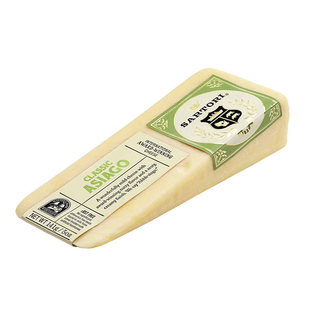 Wholesale Sartori Asiago Cheese 5 Oz Wedge- Bulk