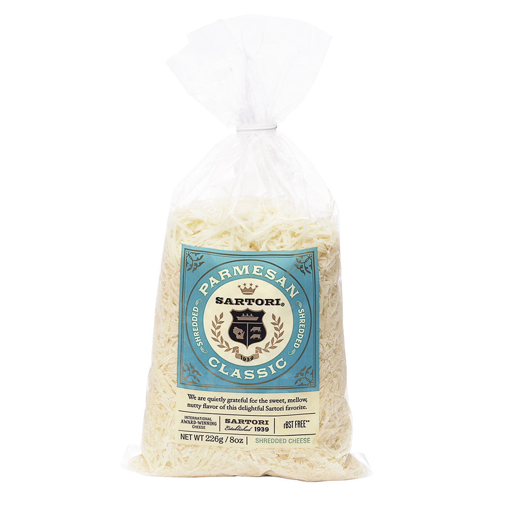 Wholesale Sartori Shredded Parmesan Cheese 8 Oz Bag- Bulk